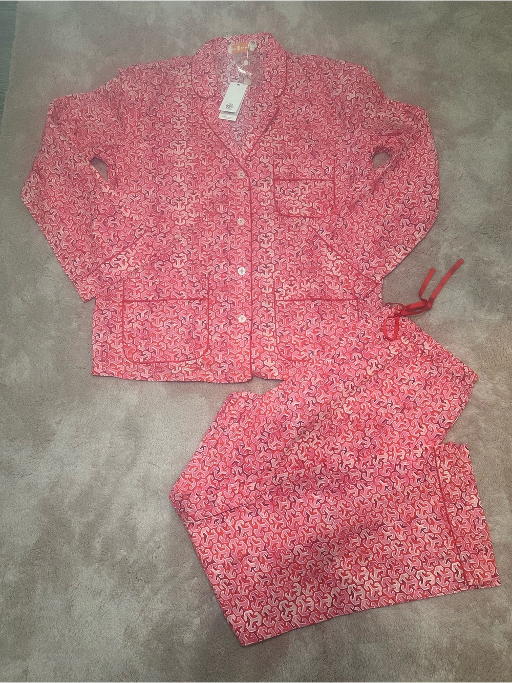 Tory Burch Pink Pajama Set